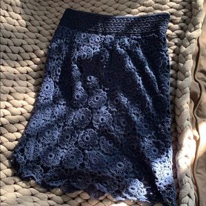 Crochet pull on pencil skirt